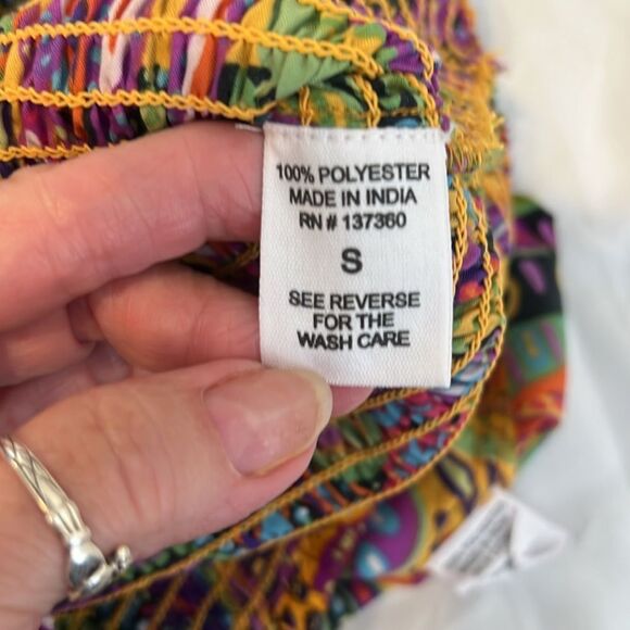 NWT Live 4 truth szS Colorful Leaf Print Two-Piece shorts with tube top set - Picture 9 of 17